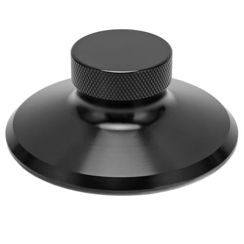 Mtlavish 78mm Rekord Gewicht Stabilisator Aluminiumlegierung Turntable Disc ausgeglichene Klemme für LP HiFi Record Player (Schwarz) von Mtlavishness