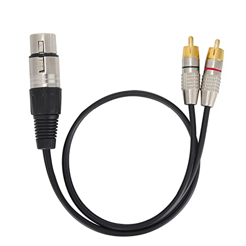 Mtlavish Audio Splitter konvertieren XLR in Dual ideal für Heimkino- und professionelle Audioausrüstung mit hoher Dichte, die flexible PVC -Hülle verbinder vermittelt hat (Weiblicher Stecker 2m) von Mtlavishness