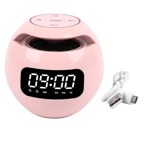 Mtlavish Bluetooth -Uhr -Lautsprecher Runde kleine Support Memory Card Premium -Sound mit digitalem Wecker und Radio -Nachtlicht ideal für Schlafzimmer Büro Schlafsaal Outdoor Mtlavish Bluetooth -Uhr -Lautsprecher Runde kleine Support Memory Card Premium -Sound mit digitalem Wecker und Radio -Nachtlicht ideal für Schlafzimmer Büro Schlafsaal Outdoor von Mtlavishness