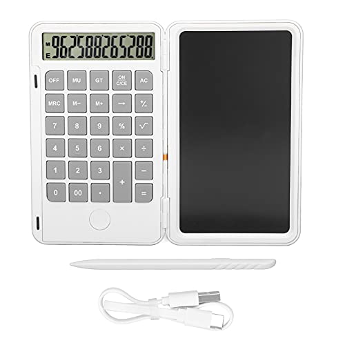 Mtlavish Calculator Schreiben von Tablet Chargenable Tragbares papierloser Zeichnung Handschriften -Board ideal für Bürogeschäfte und Heimgebrauch mit 6 5 Zoll LCD ABS -Material, (Weiß) von Mtlavishness