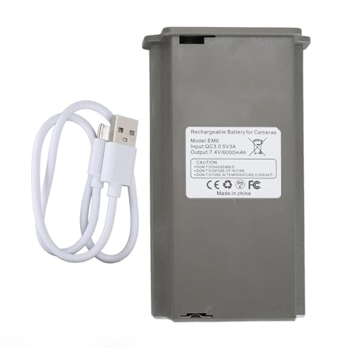 Mtlavish Camera batteriepack wiederaufladbar mit Indikatorleuchte langlebige und stabile Leistung für Aktivitäten 6000mAh Lithium -Akku -Batteriepack kompatibel mit Trail -Kameras von Mtlavishness