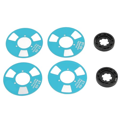 Mtlavish DIY Rolle zur Reel -Kassetten -Premium -Metallrolle für Musikn ideal für Klangprojekte und verbot mit 4 Rollen 2 und 40 -mm -Rollendurchmesser (Blue) von Mtlavishness
