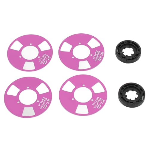 Mtlavish DIY Rolle zur Reel -Kassetten -Premium -Metallrolle für Musikn ideal für Klangprojekte und verbot mit 4 Rollen 2 und 40 -mm -Rollendurchmesser (Purple) von Mtlavishness