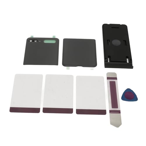 Mtlavish Flip Telefon zurück Glasabdeckung mit vor installierten Bandkamera -Objektiven Tools Back Glasersatz für Z Flip 5G F7070 (Grau) von Mtlavishness