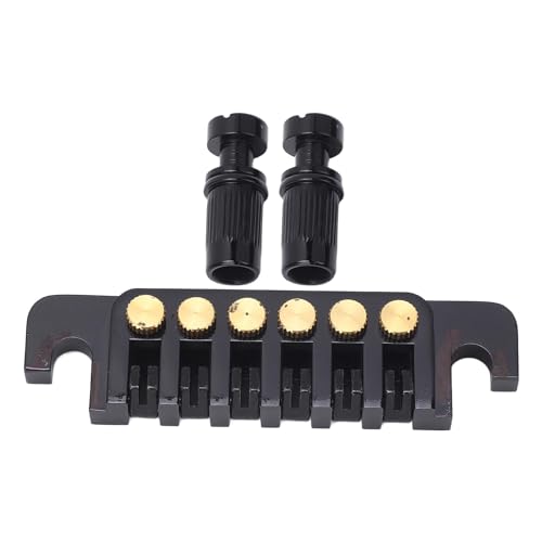 Mtlavish Gitarre Bridge Raich umgekehrtes Wickel um Sattelbrücken Stopp -Heckhalter für LP EPI -Stil Elektrische Gitarren (Schwarz) von Mtlavishness