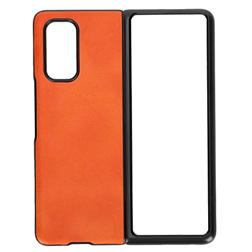 Mtlavish Handy Leder Hülle Anti -Scratch -Telefon Cover -Shell für Mix Fold Schutz Blaues Erscheinungsbild umfassender Schutz für tägliche Verwendung präzise Schnitte einfach (Orange) von Mtlavishness