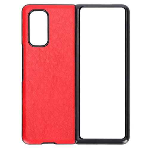 Mtlavish Handy Leder Hülle für Mix Fold Allein inklusive mit materiellem Erscheinungsbild und hervorragendem Handgefühl für tägliche Verwendung von ABS Plus Ledermaterial ca. 35 (Red) von Mtlavishness