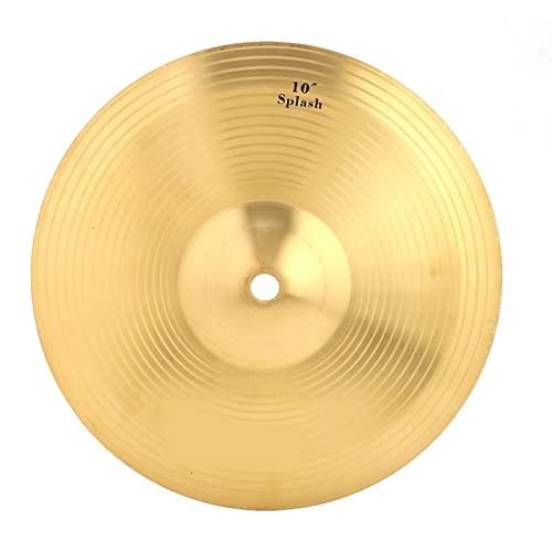 Mtlavish Irin Dauerhaftes 10 -Zoll -Splash -Becken aus Premium -Messing für Drum Sets ideal für professionelle Musikliebhaber große Musikprogramme und Amateure mit lebendigem von Mtlavishness