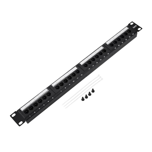 Mtlavish LAN Network Adapter Cat6 24 Port Patch Panel Rack Rack Kabel Wandmontierter Halterung Rack Tool Mtlavish LAN Network Adapter Cat6 24 Port Patch Panel Rack Rack Kabel Wandmontierter Halterung Rack Tool von Mtlavishness