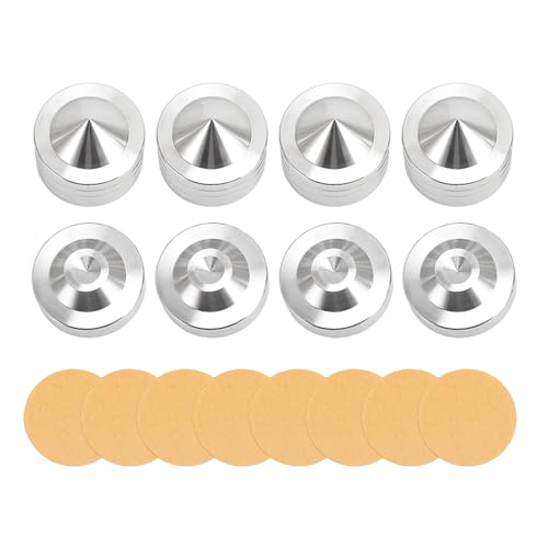 Mtlavish -Lautsprecher Spike Isolation Füße Pad Aluminiumlegierung Stoßdämpfung HiFi -Lautsprecher Spike -Pads für CD DVD Player Elektronischer Röhrchen -Leistungsverstärker von Mtlavishness