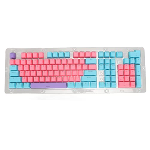 Mtlavish PBT -Tastatur -Schlüsselkaps Zwei Farbeinspritzlicht -Getriebe OEM Height DIY -Kombination für mechanische Tastatur verbessern Ihr Spiel- und Tipperlebnis mit Pink Blue (Rosa blau lila) von Mtlavishness