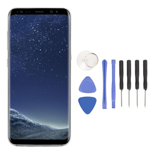 Mtlavish Phone Bildschirm Ersatz Organische Licht emittierende Diode 5.8in Touch LCD Digitizer Ersatz für S8 G950 SM -G950F (Silber) von Mtlavishness