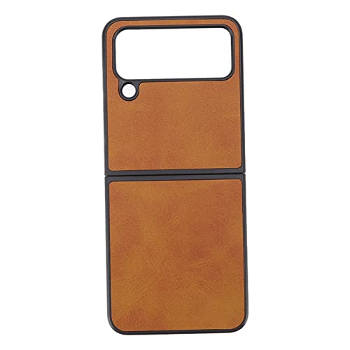 Mtlavish Premium Synthetic Leder Scratch Proof Anti Drop -Schutzhülle für Faltbildschirm -Smartphones ideal für den täglichen Gebrauch und das Geben für Z Flip 4 (Braun) von Mtlavishness