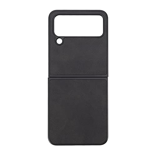 Mtlavish Premium Synthetic Leder Scratch Proof Anti Drop -Schutzhülle für Faltbildschirm -Smartphones ideal für den täglichen Gebrauch und das Geben für Z Flip 4 (Schwarze Farbe) von Mtlavishness