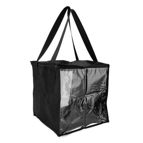 Mtlavish Record Storage Bag hält bis zu 50 PCS 12 Zoll Rekorde Oxford Fabric Metal Reißverschluss Organizer -Tasche für Sammlung Magazine von Mtlavishness