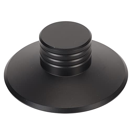 Mtlavish -Rekord -Gewicht Stabilisator Aluminiumlegierung Turntable Vibration Reduktionsrausch -Verbesserung der akustischen Qualität ideal für LP Record Players CD -Player (Schwarz) von Mtlavishness