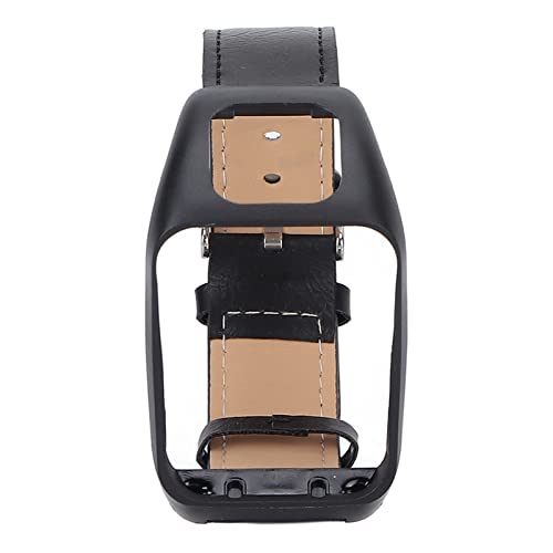 Mtlavish SmartWatch Band Retro Leder -Handgelenksgurt ideal für tägliche Verschleiß- und Sportaktivitäten für Runner3 Abenteurer Leicht 15G (Schwarz) von Mtlavishness