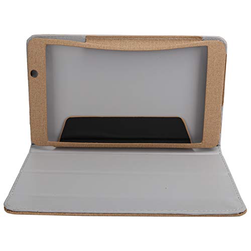 Mtlavish Tablet PU -Fall Antifall Antislip Stand Cover ideal für Alldocube iPlay 8t während des Betrachtens von Lesen und tägliche Verwendung von PU mit kantigem Design (Gold) von Mtlavishness