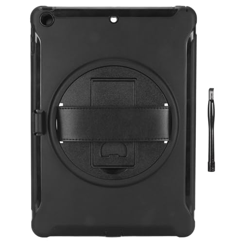 Mtlavish Tablet Schutzhülle für 10 2 Tablet verbesserte DREI Schichten robuste Tropfenschutz mit Handgurt Kickstand ideal für den täglichen Gebrauch und den Außenschutz (Black) von Mtlavishness