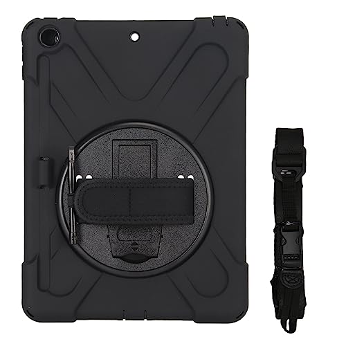 Mtlavish Tablet Tastaturhüllen für -Tablet 10.2 2019 2020 2021 Fit Schockfeste Tablettenabdeckung mit 360 Grad rotierender Ständer (Schwarz) von Mtlavishness