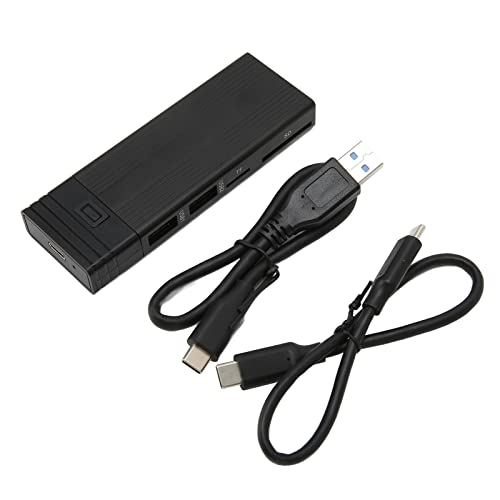 Mtlavish USB C SSD -Gehäuse mit guter Wärmeabteilung und 10 Gbit/s -Transfergeschwindigkeit für Tablets Computer -Spielkonsolen und Mobiltelefone mit OTG -Funktion stützt M.2 (Schwarz) von Mtlavishness