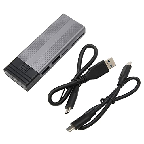 Mtlavish USB C SSD -Gehäuse mit guter Wärmeabteilung und 10 Gbit/s -Transfergeschwindigkeit für Tablets Computer -Spielkonsolen und Mobiltelefone mit OTG -Funktion stützt M.2 (Silber) von Mtlavishness