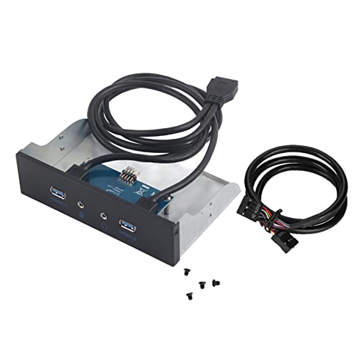 Mtlavish USB3.0 Audio Dloppy Frontplatte 3,5 Zoll 2 USB3.0 -Schnittstellen mit Mikrofon -Audio von Mtlavishness