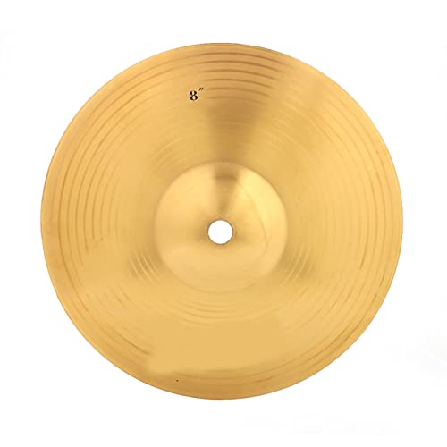 Mtlavish irin dauerhaft 8in -Becken aus Premium -Messing Ein Musikinstrumenten -Accessoire für Drum -Sets ideal für professionelle Musikliebhaber große Musikprogramme und Amateure von Mtlavishness