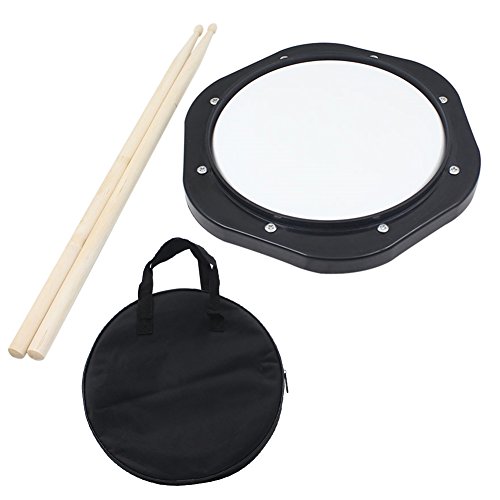 Mtlavish leichte 10 -Zoll -Stille Plastik -Drum -Pad ideal für Trommeltraining und Unterhaltung aus Kunststoff und Schall, die Baumwolle mit elektroplierten Schrauben für lange von Mtlavishness