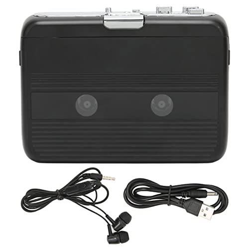Mtlavish ton007b Bluetooth -Kassette Player mit Kopfhörer Genießen (Schwarz) von Mtlavishness