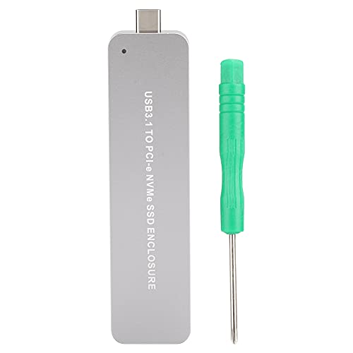 Mtlavish tragbares Metall Silber M2 NVME zum Typ C Mobile Festplatten -SSD -Box -Gehäuse für einen verbesserten Speicher auf dem GO -Unterstützungsbeschleunigung und -Regelanweis Mtlavish tragbares Metall Silber M2 NVME zum Typ C Mobile Festplatten -SSD -Box -Gehäuse für einen verbesserten Speicher auf dem GO -Unterstützungsbeschleunigung und -Regelanweis von Mtlavishness