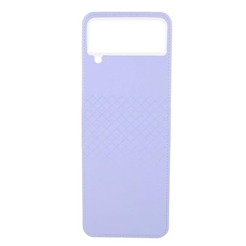Mtlavish zurück -Abdeckung für Z Flip 4 PU Leder TPU Schockdes Schutzfaltungsfalt Heck für den täglichen Gebrauch (Lila) von Mtlavishness