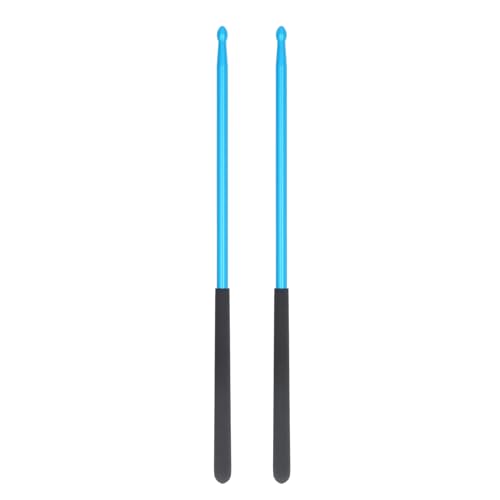 Mtlavishness 1 Paar professioneller Drum Stick Solid Power Boosting Nicht -Schlupfgriff Aluminiumlegierung 5A Drum Stick (Blau) von Mtlavishness