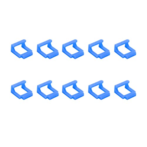 Mtlavishness 10 Stück PCIE-Riser-Kartenhalter, sichere Befestigung, langlebiger Hartplastik zum Anschluss von USB-Risers an den PCIE-Steckplatz des Motherboards mit 23 x 21 mm (Blau) von Mtlavishness
