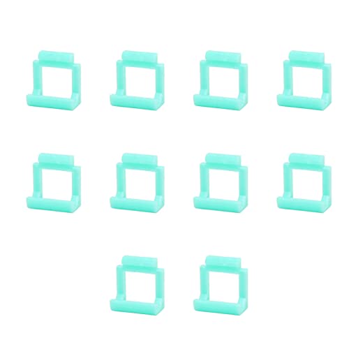 Mtlavishness 10 Stück PCIE-Riser-Kartenhalter, sichere Befestigung, langlebiger Hartplastik zum Anschluss von USB-Risers an den PCIE-Steckplatz des Motherboards mit 23 x 21 mm (Hellblau) von Mtlavishness