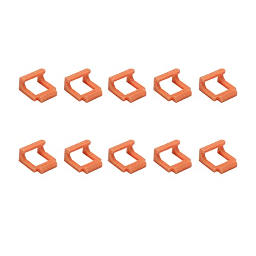 Mtlavishness 10 Stück PCIE-Riser-Kartenhalter, sichere Befestigung, langlebiger Hartplastik zum Anschluss von USB-Risers an den PCIE-Steckplatz des Motherboards mit 23 x 21 mm (Orange) von Mtlavishness