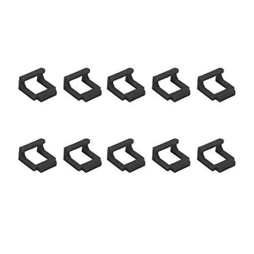 Mtlavishness 10 Stück PCIE-Riser-Kartenhalter, sichere Befestigung, langlebiger Hartplastik zum Anschluss von USB-Risers an den PCIE-Steckplatz des Motherboards mit 23 x 21 mm (Schwarz) von Mtlavishness