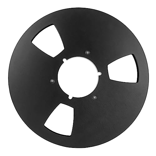 Mtlavishness 10.5 Inch 1/4 Inch Tape Reel Open Reel 3 Wind Holes Empty Tape Reel for Recording (Black) von Mtlavishness