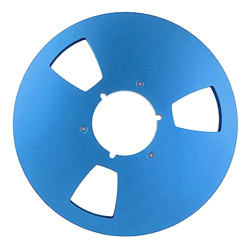 Mtlavishness 10.5 Inch 1/4 Inch Tape Reel Open Reel 3 Wind Holes Empty Tape Reel for Recording (Blue) von Mtlavishness