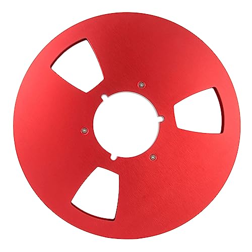 Mtlavishness 10.5 Inch 1/4 Inch Tape Reel Open Reel 3 Wind Holes Empty Tape Reel for Recording (Red) von Mtlavishness