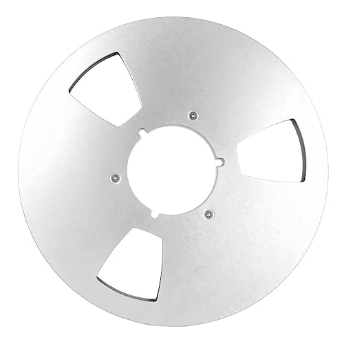 Mtlavishness 10.5 Inch 1/4 Inch Tape Reel Open Reel 3 Wind Holes Empty Tape Reel for Recording (Silver) von Mtlavishness