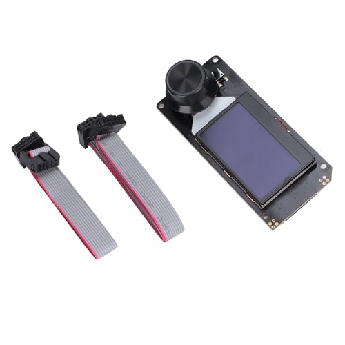 Mtlavishness 12864 LCD-Anzeigemodul, ausgestattet mit integriertem Speicherkartensteckplatz, ideal für Marlin DIY 3D-Druckzubehör mit 12864 LCD-Bildschirm (White on RGB) von Mtlavishness
