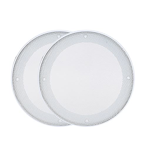 Mtlavishness 2PCS 5inch Mesh Protective Cover for Sound Speaker and Loudspeaker with Strengthened and Thickened Design Excellent Protection Ideal for Speakers Small Speakers and (White + White) von Mtlavishness