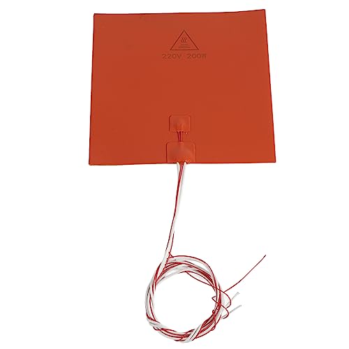 Mtlavishness 3D-Druckerzubehör, Silikon-Heizbett-Heizkissen mit hoher thermischer Effizienz und schneller Heizgeschwindigkeit für 3D-Druck, 220 V, 750 W, 300 x 300 mm (220 V 200W 200 * 200 mm) von Mtlavishness