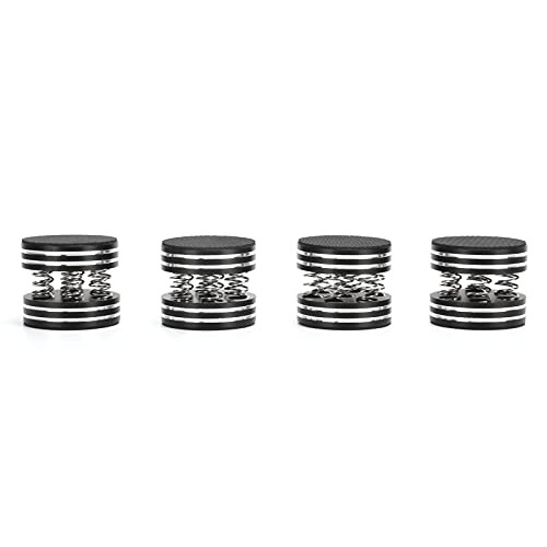 Mtlavishness 4PCS Feder Lautsprecher Spikes für HiFi-Verstärker-Lautsprecher Plattenspieler mit Schall dämpfung und einfacher Installation Geeignet für Verschiedene Audiogeräte (Schwarz) von Mtlavishness