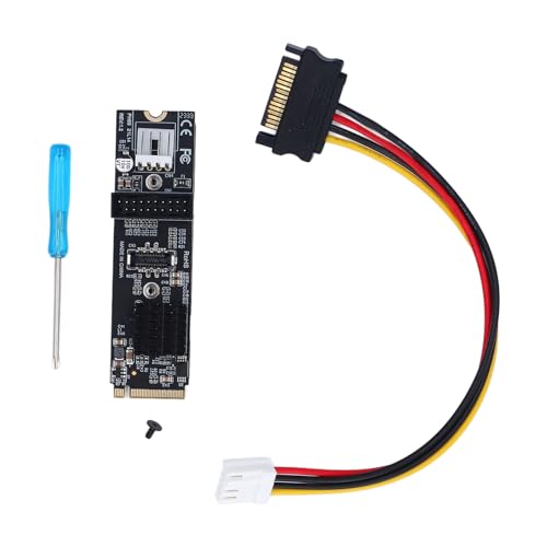 Mtlavishness 5gbit / s Typ E USB 31 Frontpanel Socket M2 M Key PCIe zu USB 31 Frontausdehnungskartenadapter für Motherboard Hochgeschwindigkeitsdatenübertragung Kompakt -Stecker von Mtlavishness