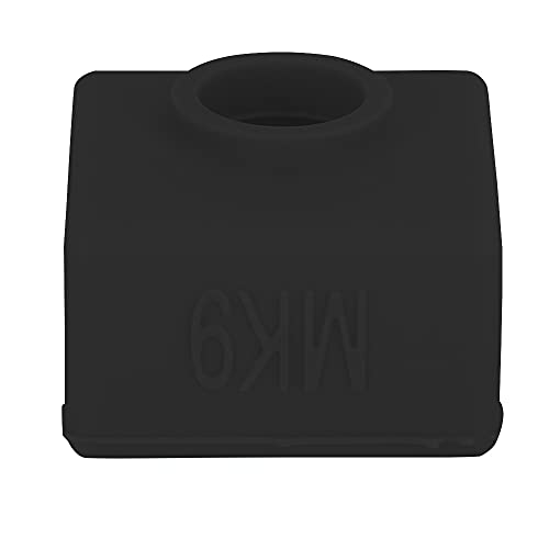 Mtlavishness 5pcs Heating Block Insulation Silicone Sleeve for 3D Printer Allows Faster Heating Stabilizes Hot End Temperature Suitable for Creality CR 10 CR10S Ender 3 MK7 MK8 (Black) von Mtlavishness
