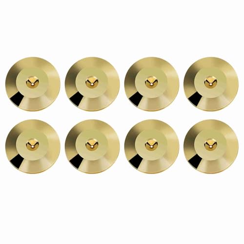 Mtlavishness 8 Teile Universal Kupferlautsprecher Schock Basispadisolation Füße Mattenbodenscheibe mit hochwertiger Beschichtung und Mehreren Farboptionen für (Gold) von Mtlavishness