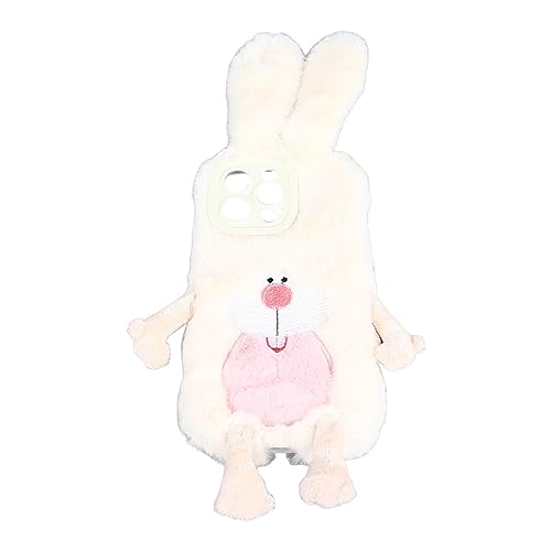 Mtlavishness Case for Soft Plush Cute Tooth Bunny Protective Phone Cover for Girls and Women in Autumn and Winter Compatible with 13 (Rabbit iPhone14pro max) von Mtlavishness