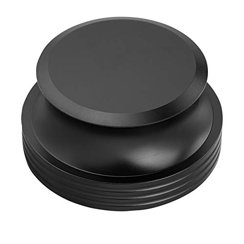 Mtlavishness Durable Aluminum Record Weight Clamp for LP Metal Disc Stabilizer Red Enhance Your Music Experience with Vibration Elimination and Sound Quality Improvement Ideal (Black) von Mtlavishness
